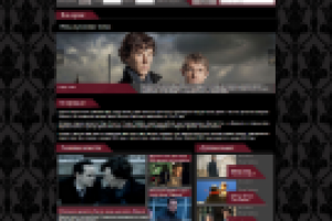 Дизайн-макет фансайта сериала