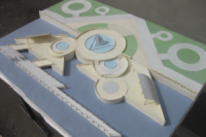 Макет фонтана (без деревьев)