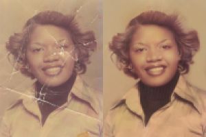 ретушь старого фото