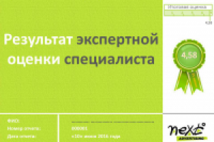Результат оценки директора по маркетингу