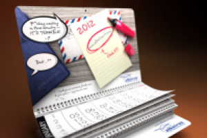 Albatros Travel - дизайн календаря