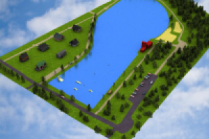 3D модель воднолыжного парка