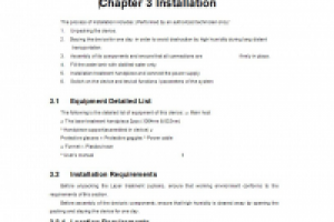 Описание инструкции к медицинскому оборудованию
