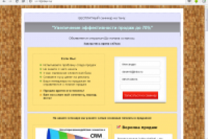 сайт (инфолендинг) для набора группы на семинар