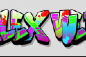 Лого в стиле граффити