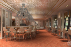 Визуализация интерьера игрового зала казино