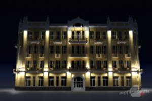 Проектирование и визуализация архитектурной подсветки зданий