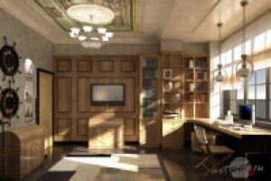 Дизайн и визуализация интерьера квартиры. Детская комната