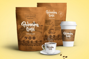 Логотип + упаковка Primeira Cafe (Germany)