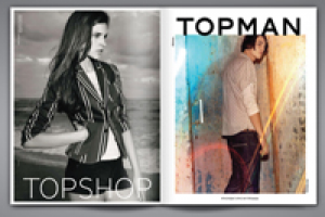 Разворот TOPSHOP/TOPMAN для журнала "Я покупаю"