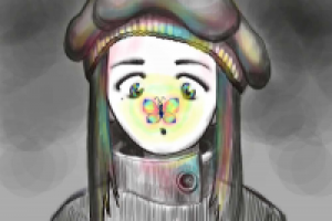 Девочка с бабочкой