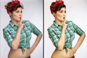 ретушь в стиле пин-ап