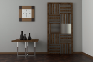 Разработка и  визуализация двери с встроеными светильниками