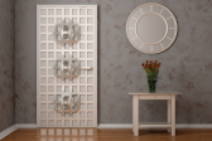 Разработка и  визуализация двери с встроеными светильниками