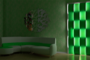 Разработка и  визуализация двери с встроеными светильниками