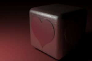 Кубик с сердцем