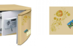 Аэрография для сейфа, замаскированного под холодильник