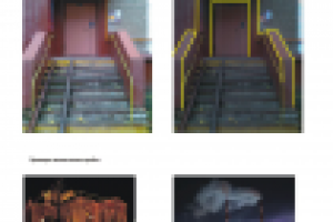 Оформление подъездов к новому году