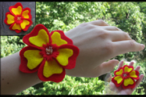 3 в 1    Брошь+заколка+брасле на руку