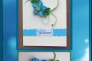 Открыка ручной работы "Поздравляю"