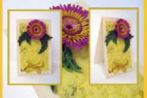 Открыка ручной работы "Радужное настроение"