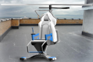 3д визуализация одноместного вертолета в среде