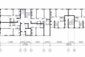 план первого этажа многоквартирного жилого дома