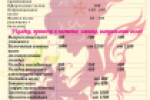 Фирменный бланк салона красоты