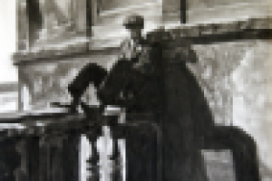 портрет. акварель. гризаль