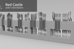 Разработка вариантов ограждения в готовой конструкции