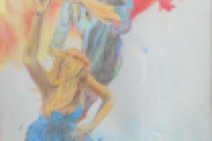 Копия картины (акварельные карандаши)