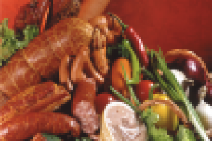 Плакат, компания мясных деликатесов