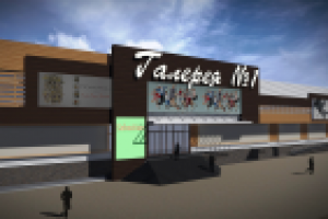 Фасад торгового центра в Новосибирске_01