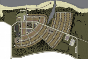 Коттеджный посёлок на 1500 жителей_генплан