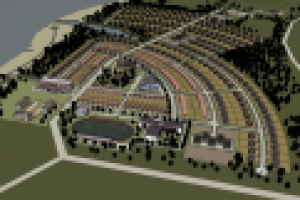 Коттеджный посёлок на 1500 жителей_вид 2