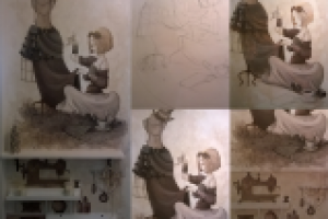 Оформление фрагмента стены квартиры