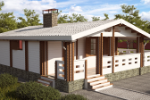 Загородный теплый дом