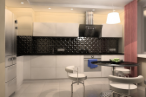 Визуализация интерьера кухни