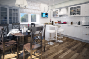 Визуализация кухни-гостиной