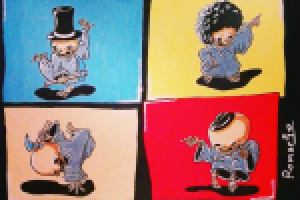 Танцы смерти (акрил)