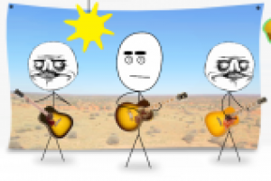 Una banda de musicos con Picabia