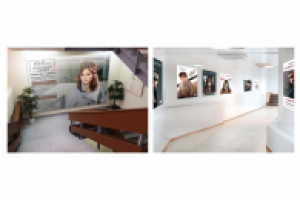 Плакатное оформление интерьера Международной школы KUENE DESIGN