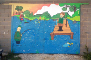 Роспись гаражных ворот