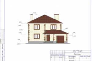 Фасад коттеджа 1.1