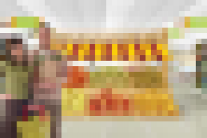 оформление фасада продуктового магазина