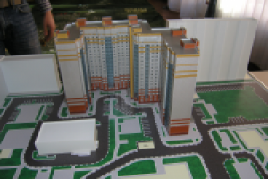 Макет многоэтажного дома мр-он "Родники"