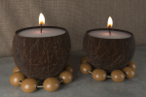 модель свечей из кокоса 09.2015