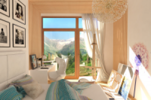 Спальная комната маленького художника