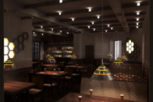 Зал ресторана. Вариант планировки