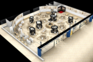 Крупный магазин парфюмерии и косметики